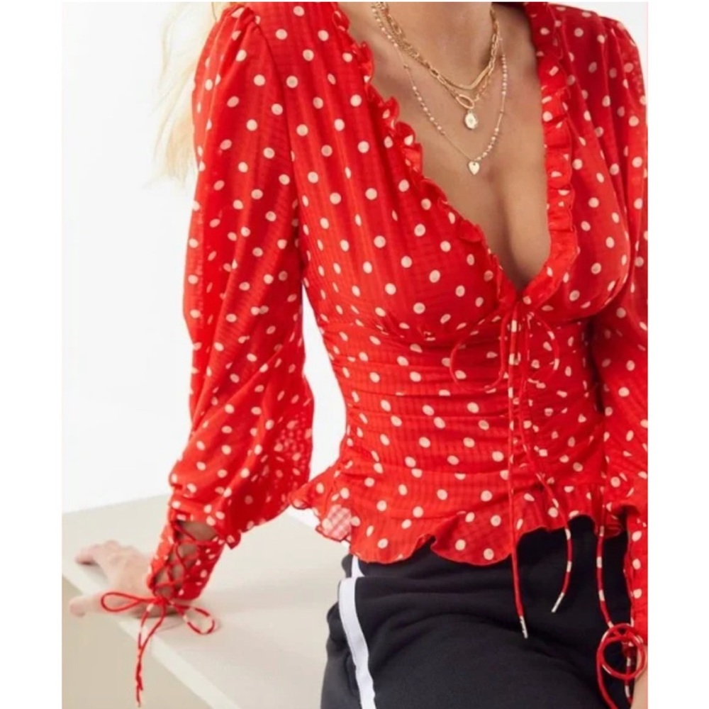 finders keepers • rosie polka dot blouse